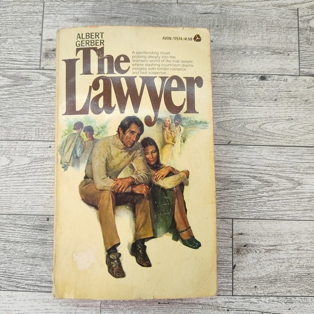 The‎ Lawyer Albert Gerber 1974 First Avon Print Vintage Legal Thriller Paperback
